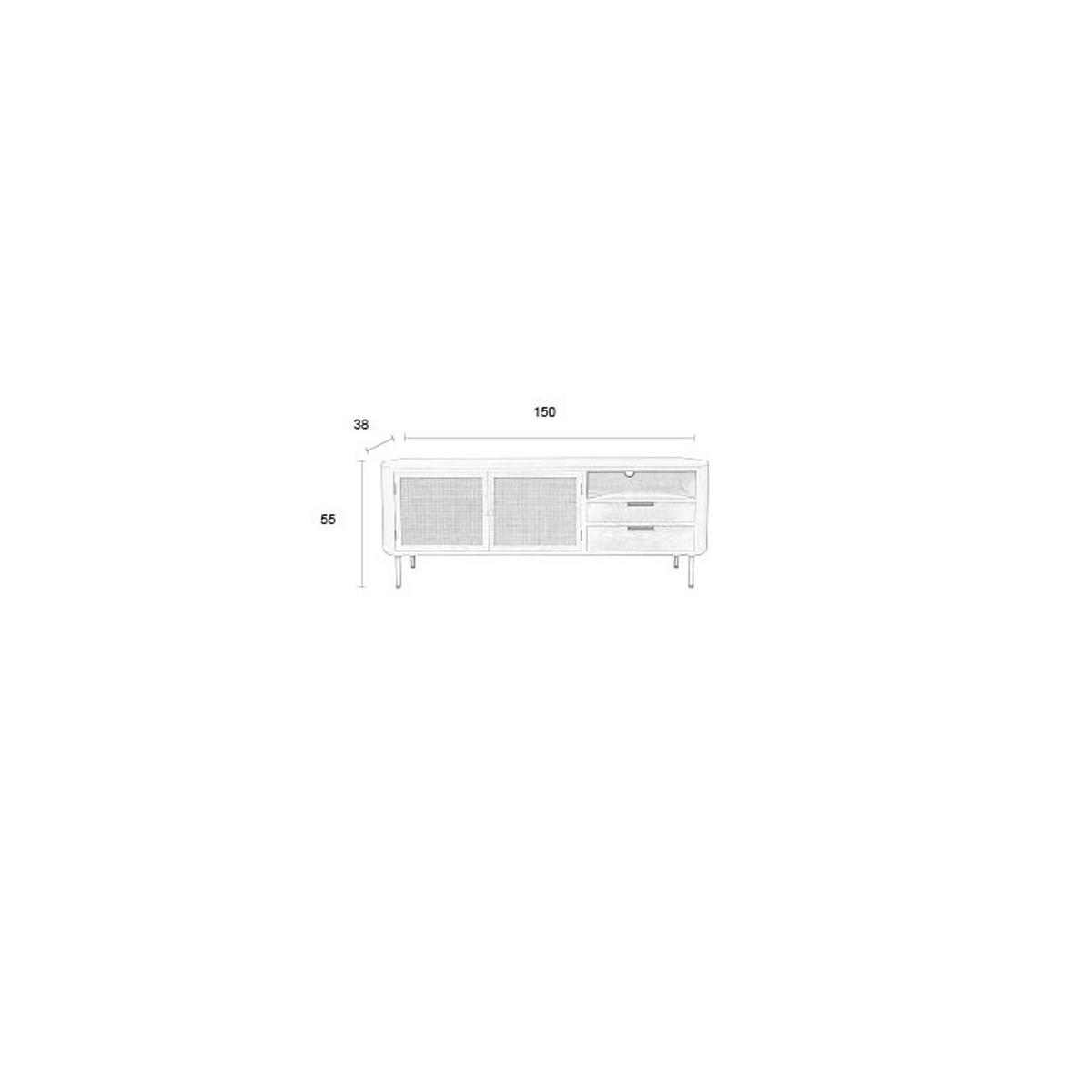 SIDEBOARD Amaya Anrichte/ - Beige, Holzwerkstoff (150/55/38cm) - Housecraft Living