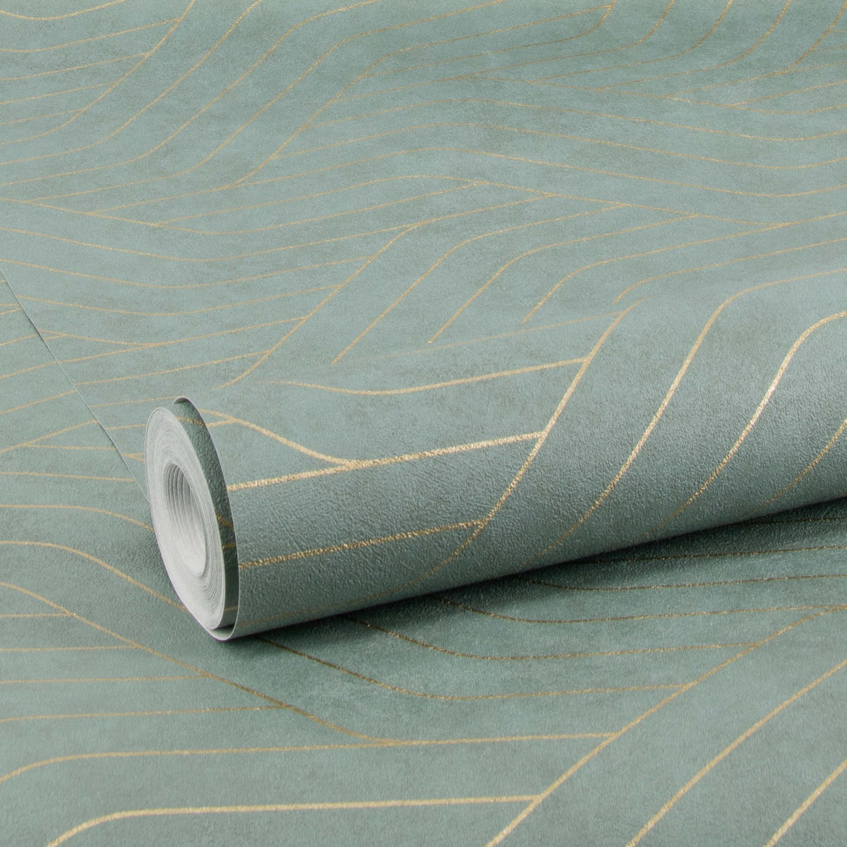 VLIESTAPETE - Danea Jade/Gold - Blau, Papier/Kunststoff (53/1000cm) - Superfresco Easy