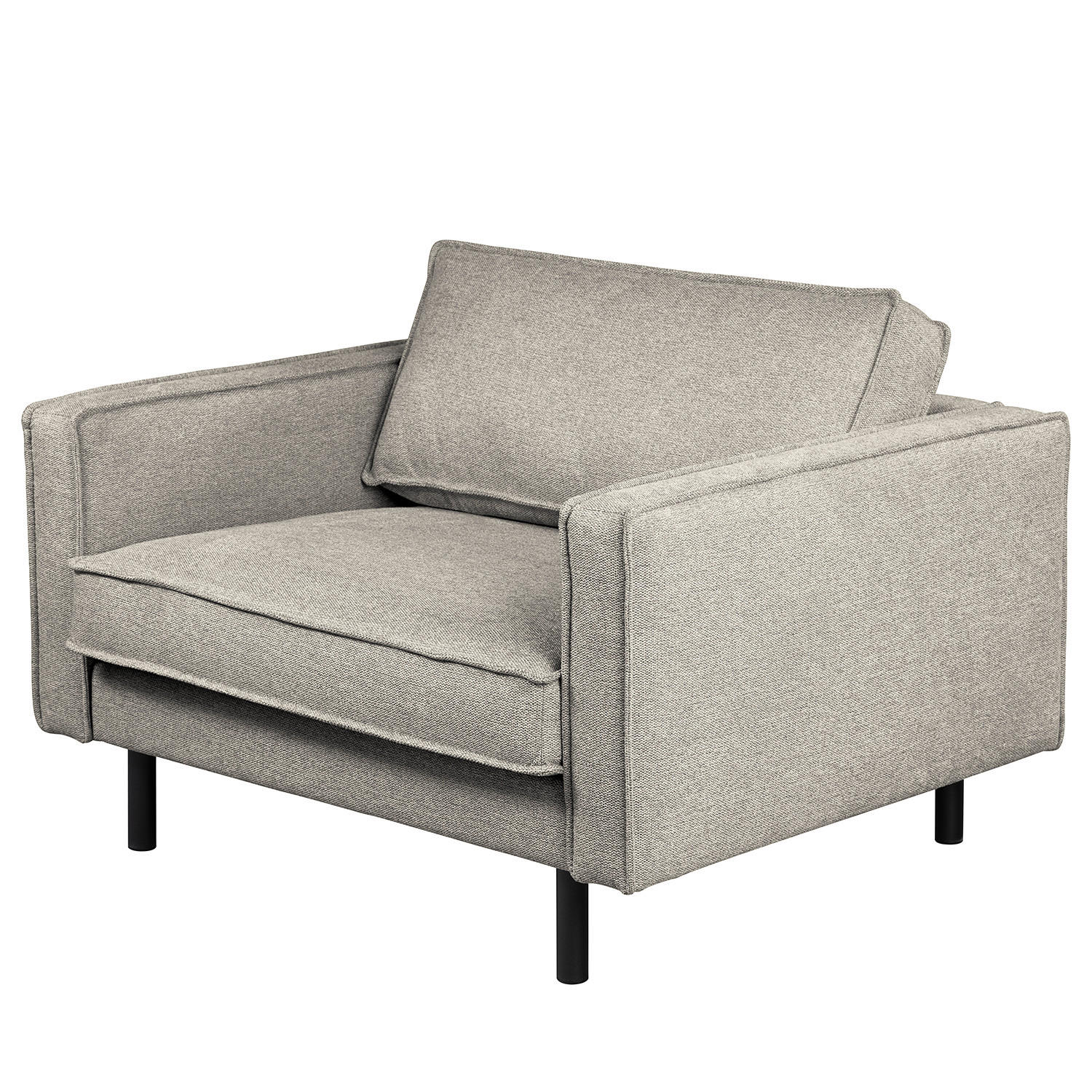 XL SESSEL - Schwarz/Grau, Wellpappe/Textil (117/81/96cm) - home24