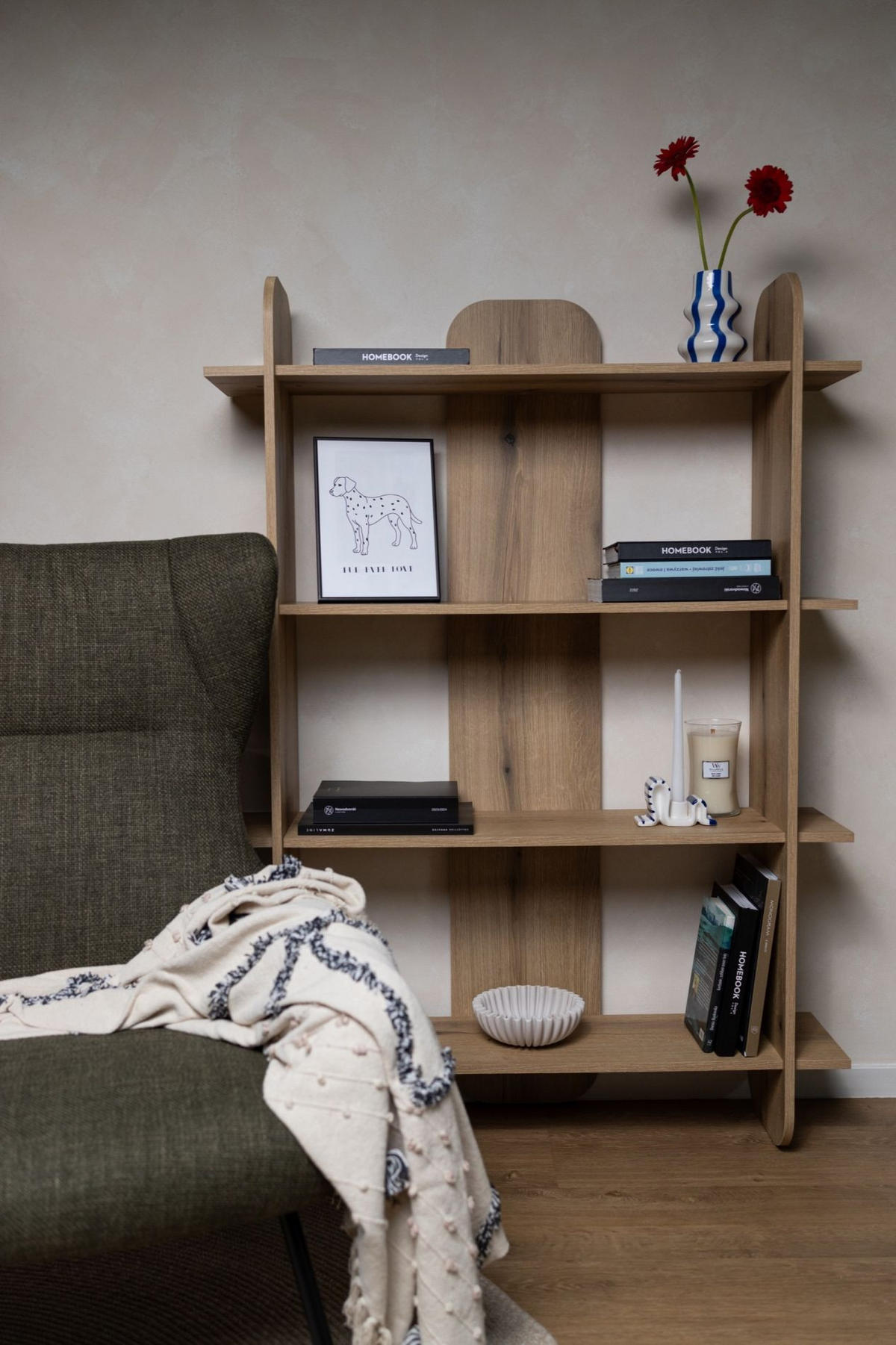 REGAL Livio Eichenholzoptik 107 cm - Beige, Holzwerkstoff (107.2/149.4/28cm) - Selsey