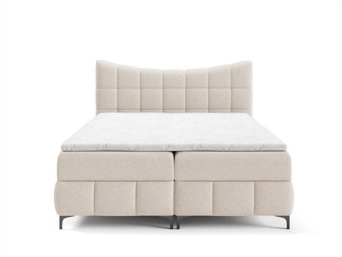 BOXBETT Charles In Aragon - Creme, Holzwerkstoff/Textil (120/200cm) - Fun Möbel