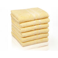 HANDTÜCHER, 6er-Set, 50x100 cm, 100% Baumwolle, Gelb - Gelb, Textil (50/100cm) - Zollner