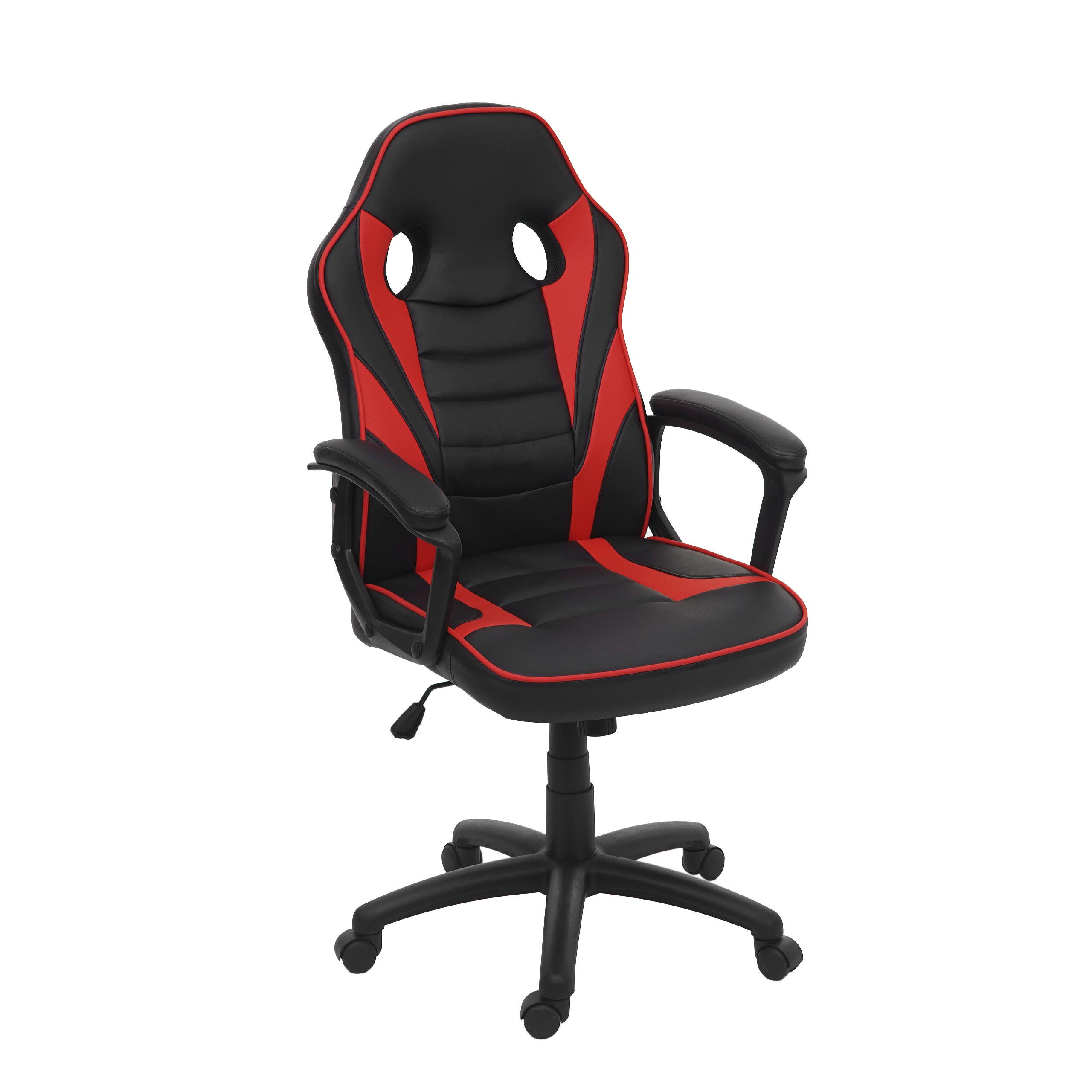 BÜROSTUHL Schwarz, Rot - Rot/Schwarz, Textil (63/119/64cm) - MCW