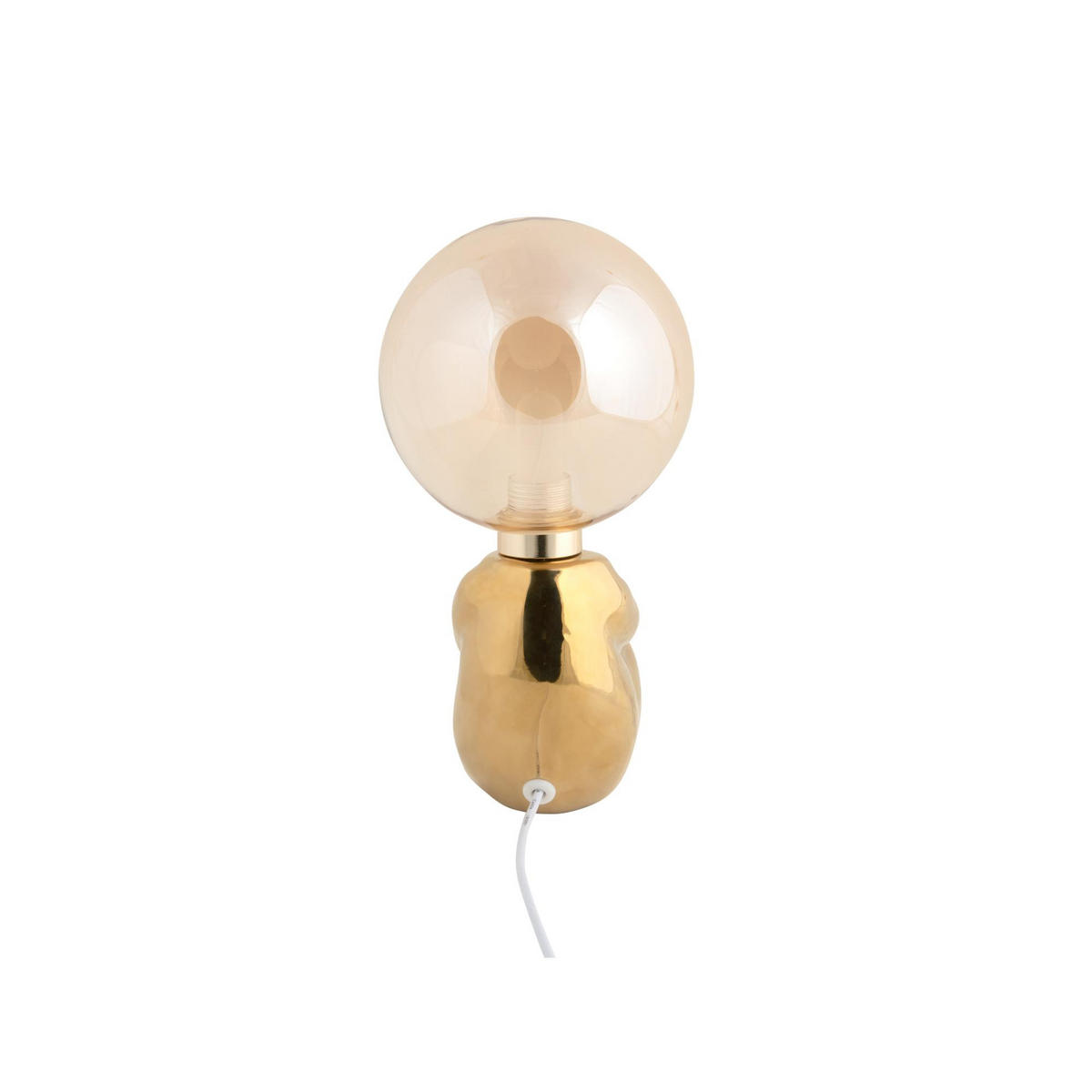 TISCHLAMPE Joey LED Gold 16.5/12/22.5 cm - Goldfarben, Keramik (16.5/12/22.5cm) - Leitmotiv