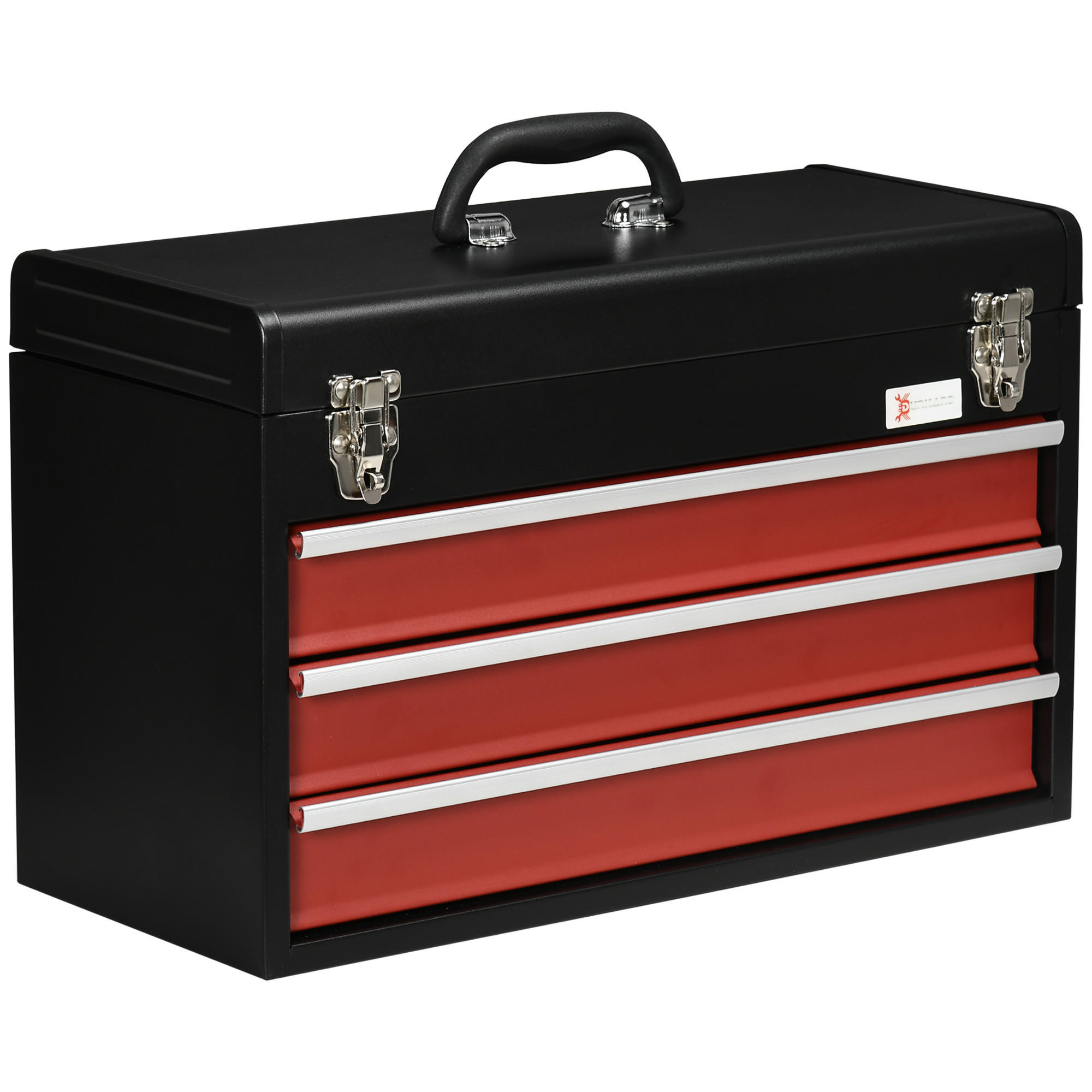 WERKZEUGKOFFER - Rot/Schwarz, Metall (22/32/51cm) - DURHAND