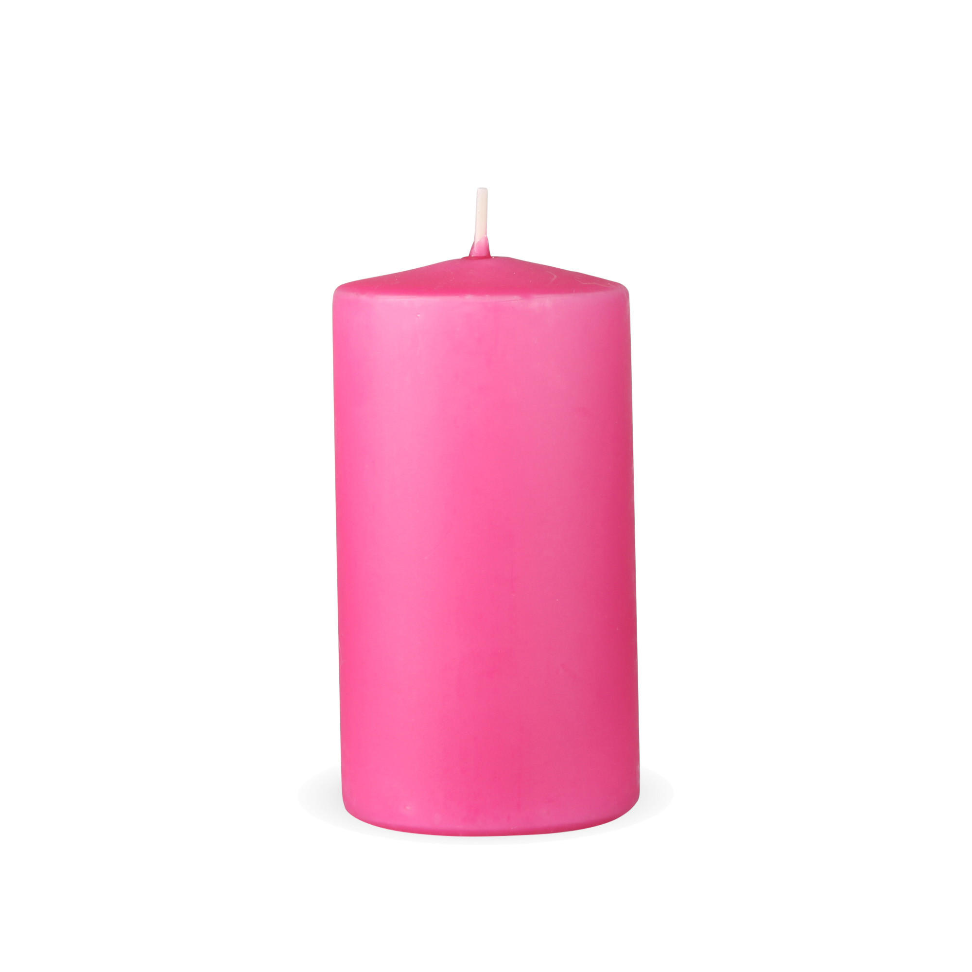 STUMPENKERZEN "Rosa", Größe Ø7cm x Höhe: 12 cm - Rosa, Naturmaterialien (7/12cm) - HS Candle
