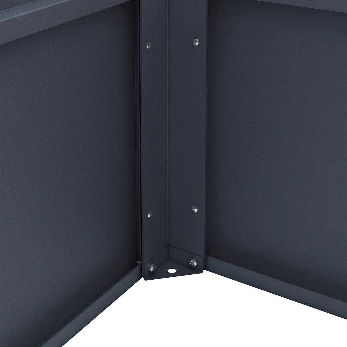 HOCHBEET anthrazit pulverbeschichtet, 150 x 75 x 77 cm - Grau, Kunststoff (80/175/120cm)
