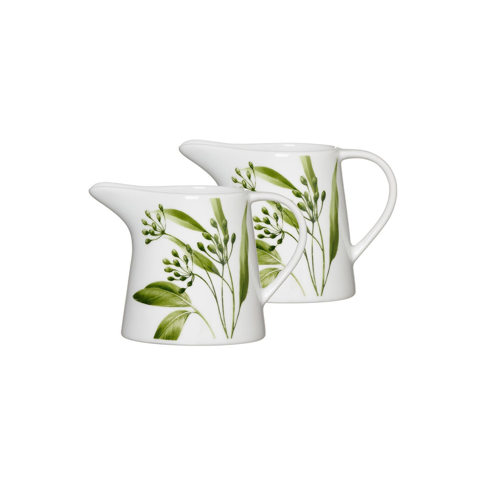 MILCHKÄNNCHEN Evora weiß-grün 190 ml 2er Set - Weiß/Grün, Keramik (0.19L) - Ritzenhoff Breker