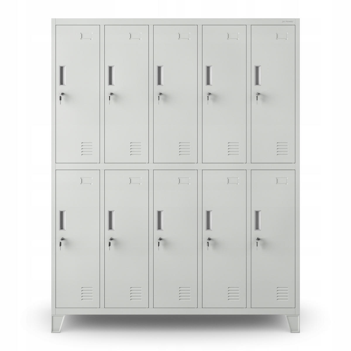 SCHLIESSFACHSCHRANK Bartek - Grau, Metall (136/172/45cm) - Jan Nowak