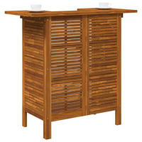 BARTISCH 110/50/105 Cm Massivholz Akazie - Braun, Holz (110/50/105cm) - vidaXL