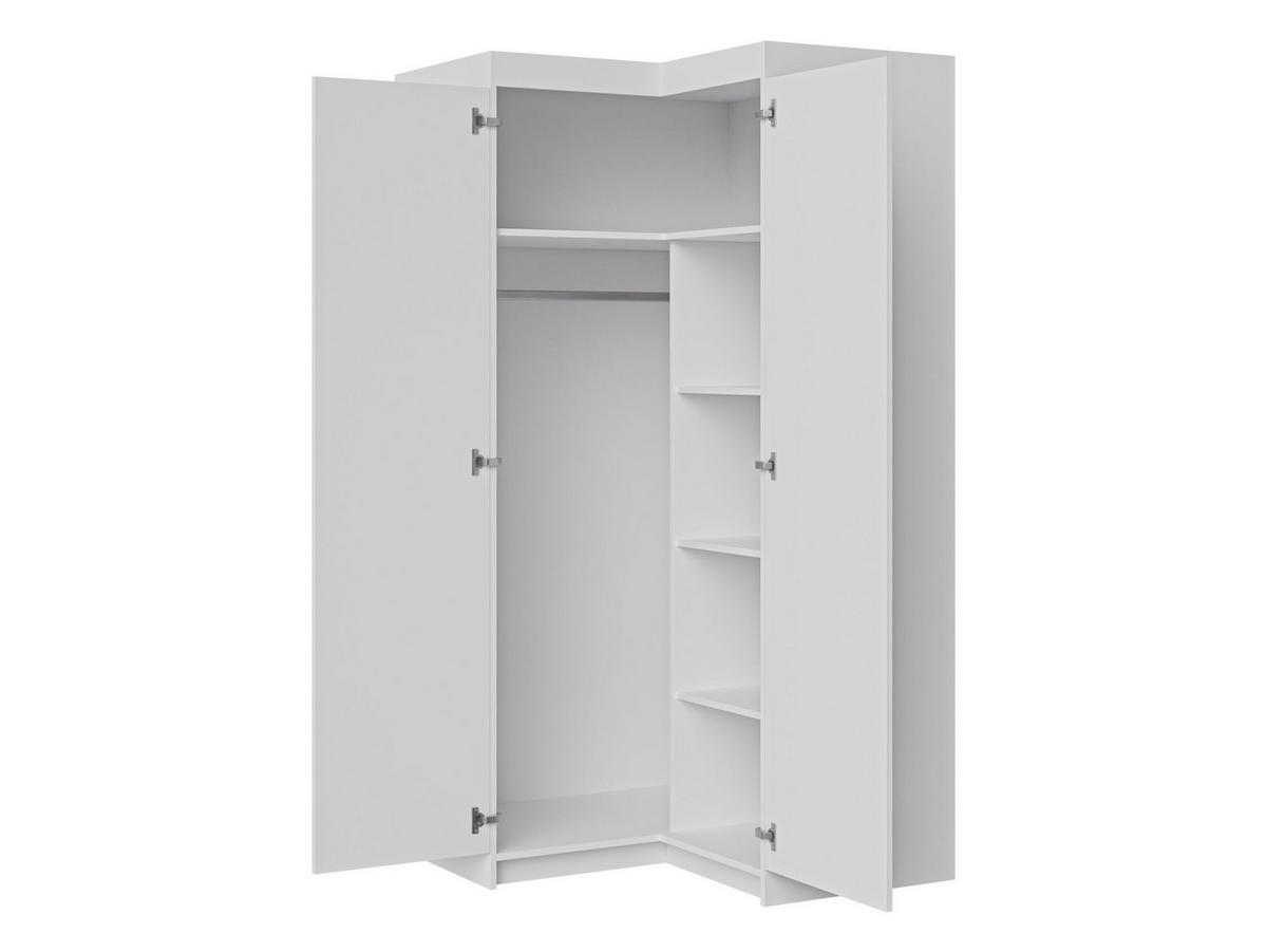 ECKKLEIDERSCHRANK Elena 2D - Silberfarben/Sonoma Eiche, Holzwerkstoff/Kunststoff (98/191/98cm) - MIRJAN24