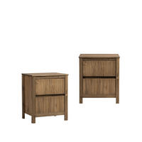 NACHTTISCH 2 SCHUBLADEN Hanne Natürlich 50 cm x 58 cm 2er-Set - Naturfarben, Holz (50/58/39cm) - Klast Home