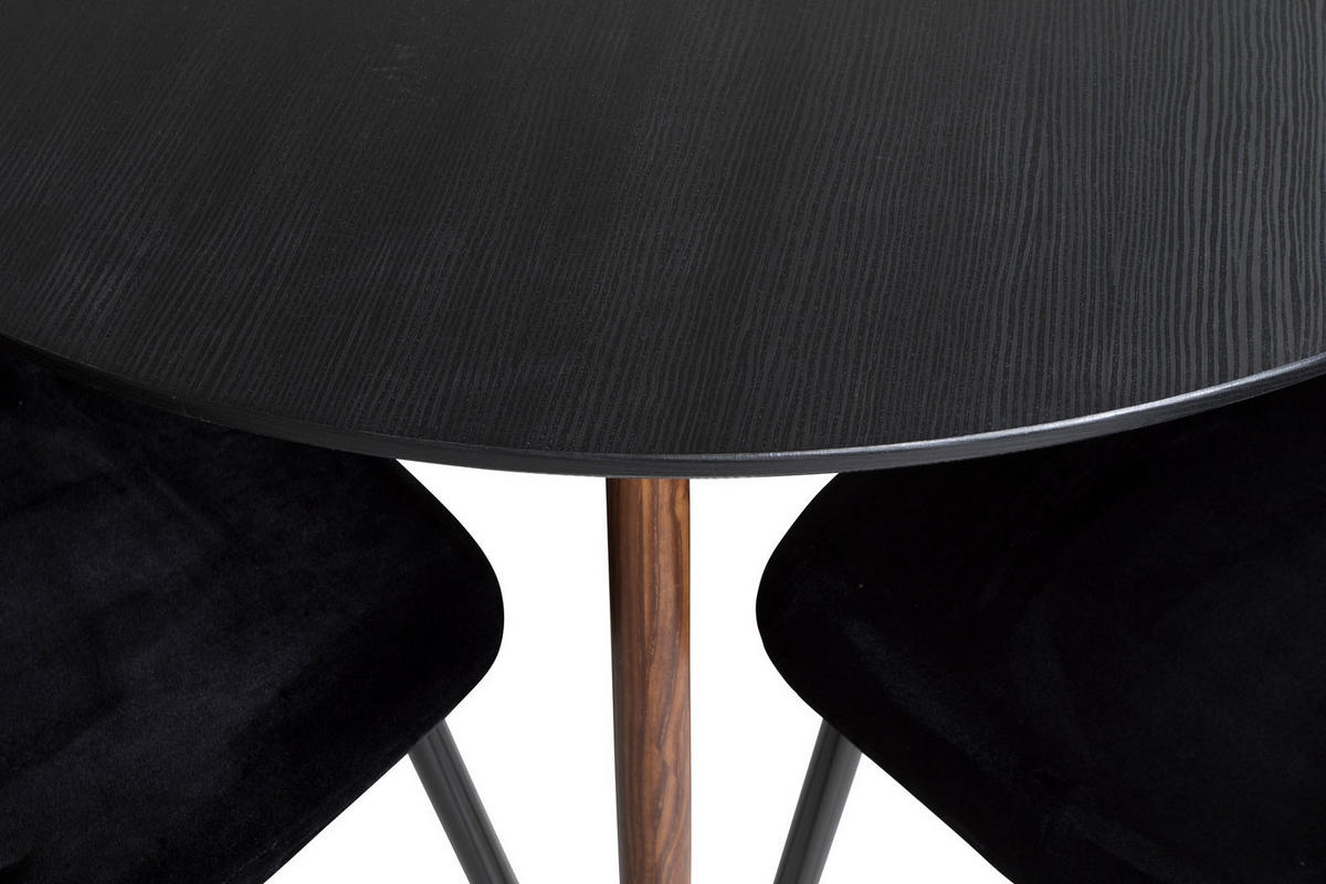 TISCHGRUPPE Schwarz - Schwarz, Holzwerkstoff (100/75/100cm) - ebuy24