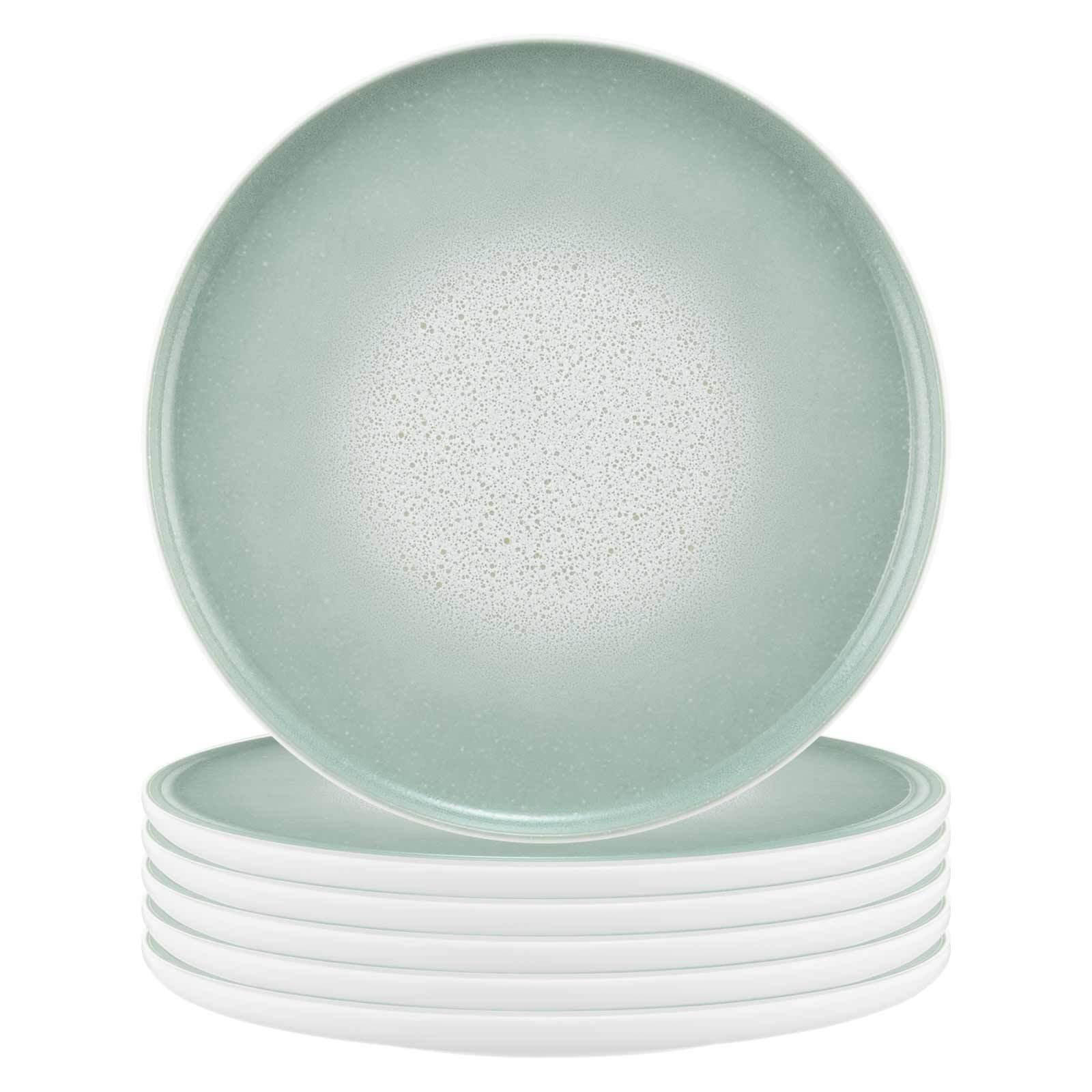 SPEISETELLER Sento Home Aura mint ø 27,6 cm 6er Set - Mintgrün, Keramik (27.6cm) - Seltmann Weiden