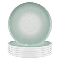 SPEISETELLER Sento Home Aura mint ø 27,6 cm 6er Set - Mintgrün, Keramik (27.6cm) - Seltmann Weiden