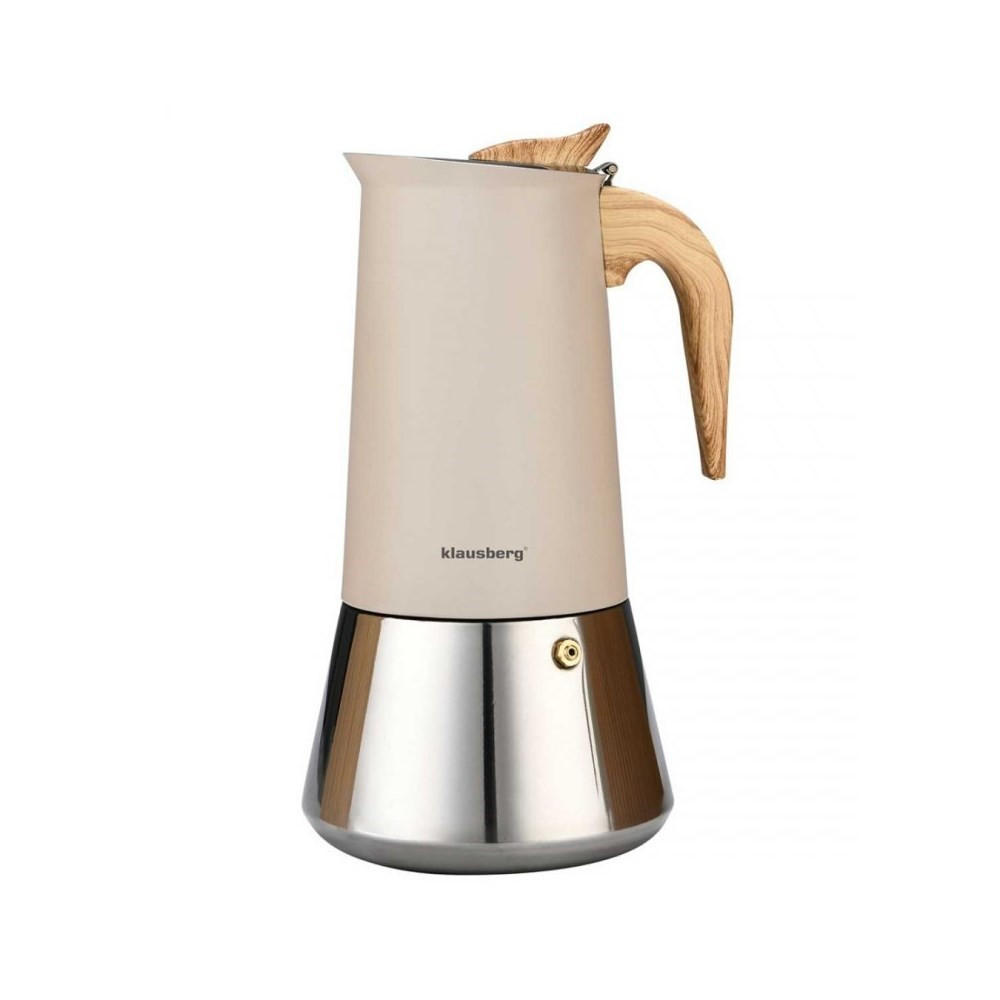 ESPRESSOKOCHER Beige 13.7/16/26 cm KB7997 - Beige, Metall (16/26/13.7cm) - Klausberg 