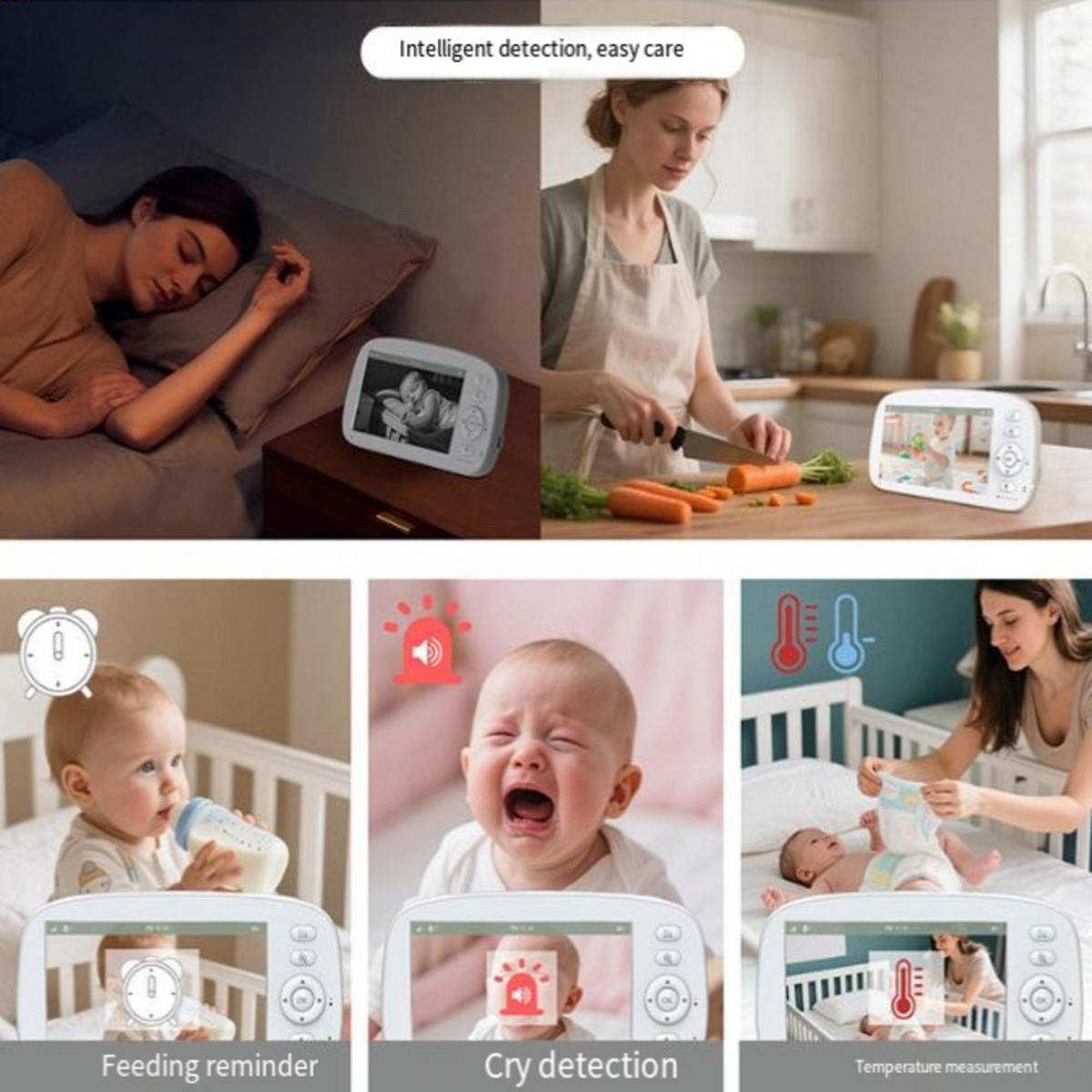 BABYPHONE, 720P - Weiß, Kunststoff - Authentics