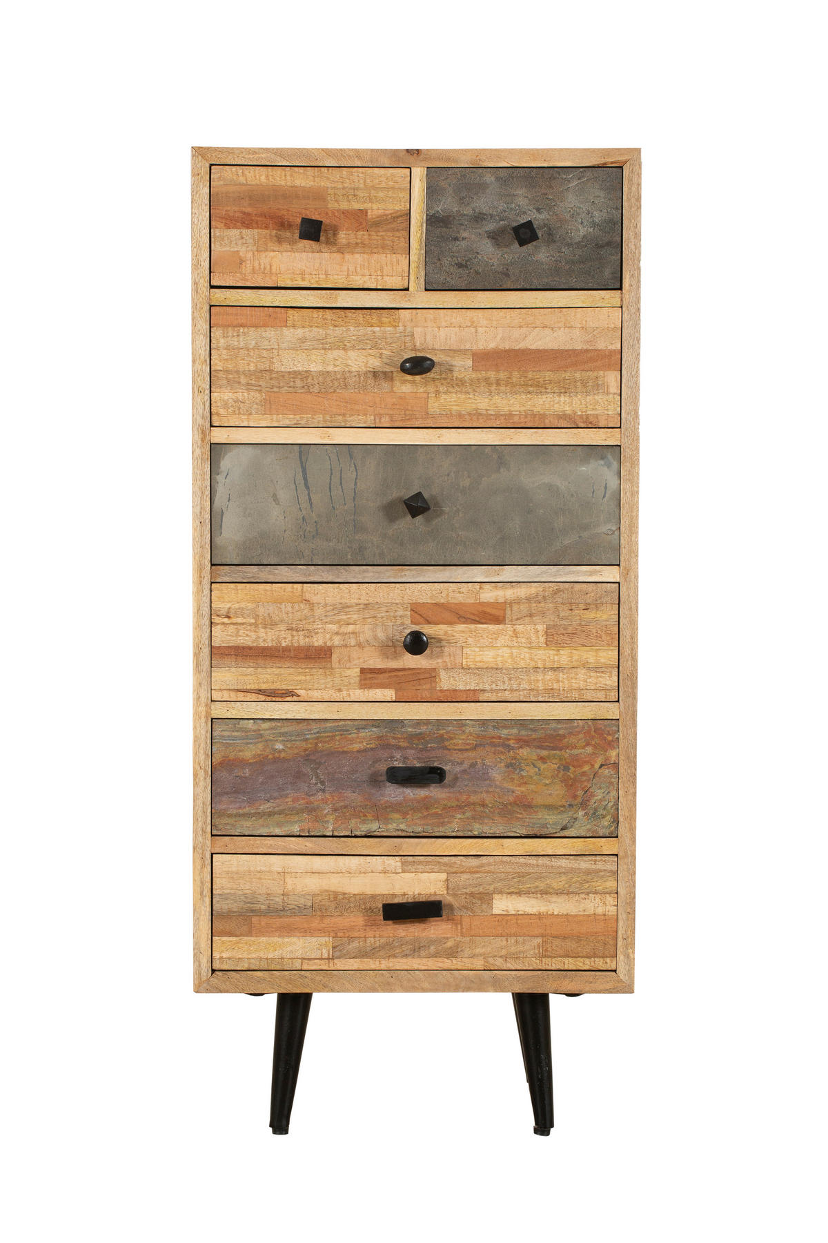KOMMODE Kjell Teak Braun 112x35x50cm - Braun, Holz (50/112/35cm) - DELUKE