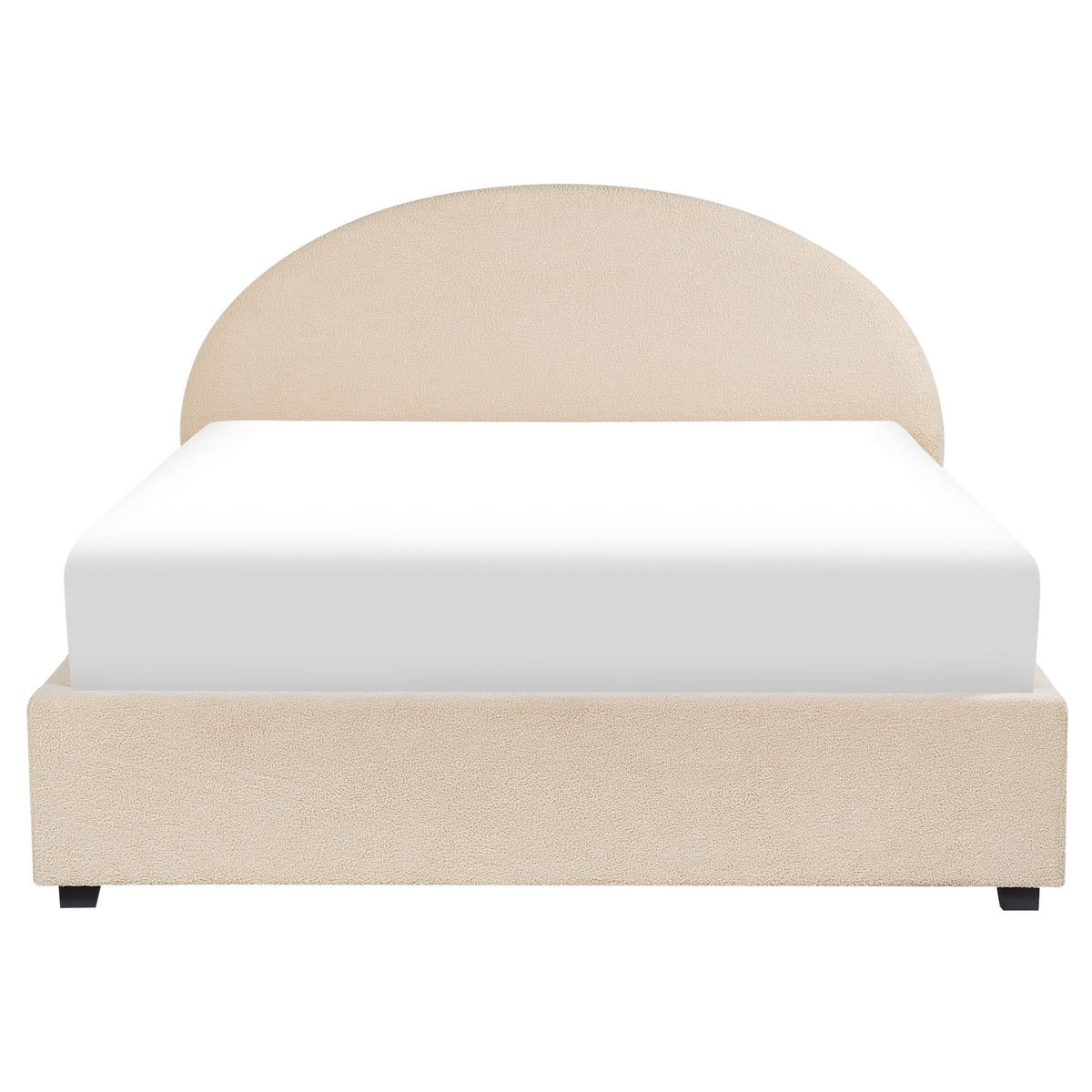 POLSTERBETT Beige 160/200 cm Vaucluse - Beige, Textil (160/200cm) - Beliani