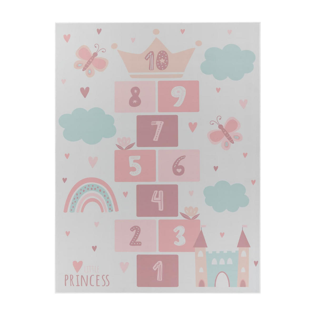 KINDERTEPPICH Herz Creme 80 x 150 cm - Creme, Kunststoff (80/150cm) - TT Home