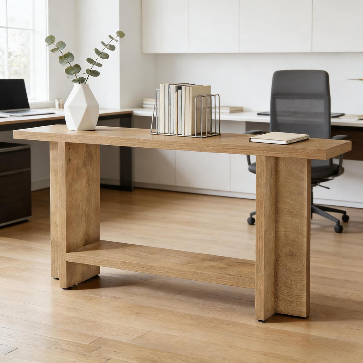 KONSOLENTISCH Brown 150/30/80 cm - Braun, Holzwerkstoff (30/150/80cm) - PANGIVO