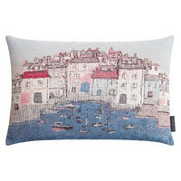 KISSENHÜLLE Biarritz - Blau, Textil (60/40cm) - Magma Heimtexx
