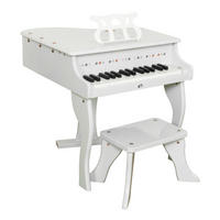 KINDERFLÜGEL mit Hocker Farbe Weiß - Weiß, Holzwerkstoff (52/50cm) - Coemo