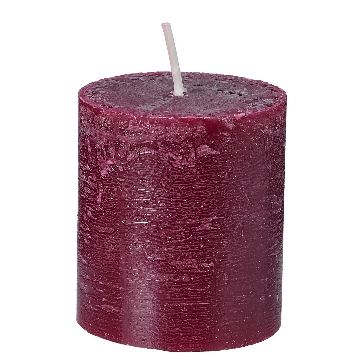 STUMPENKERZE (12er Set) Rustic - Bordeaux, Paraffin (8cm) - Butlers