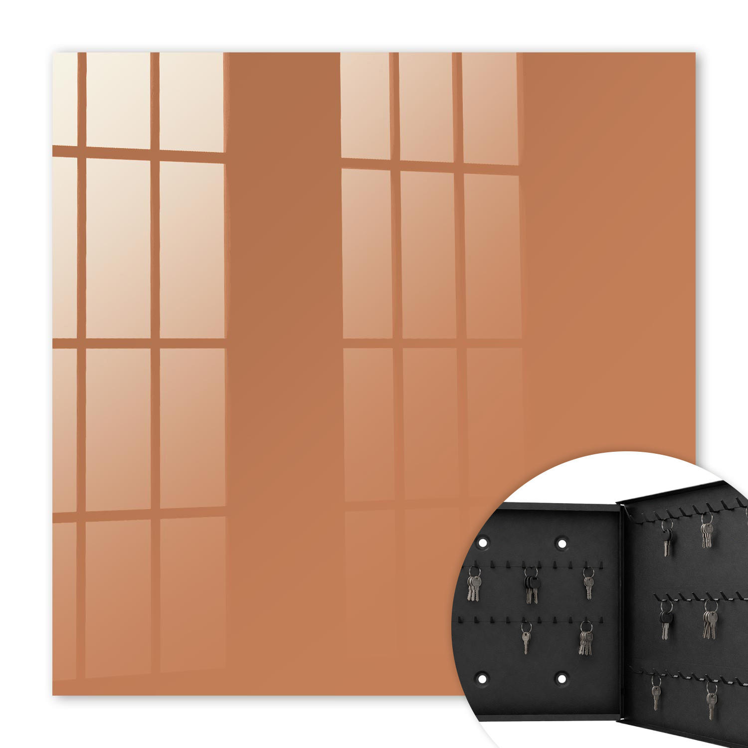 Tulup Schlüsselbox Orange 30x30x5 cm