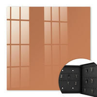 SCHLÜSSELBOX Schwarz 30x30 cm- Türöffnung nach rechts - Mattorange - Orange, Metall (30/30/5cm) - TULUP