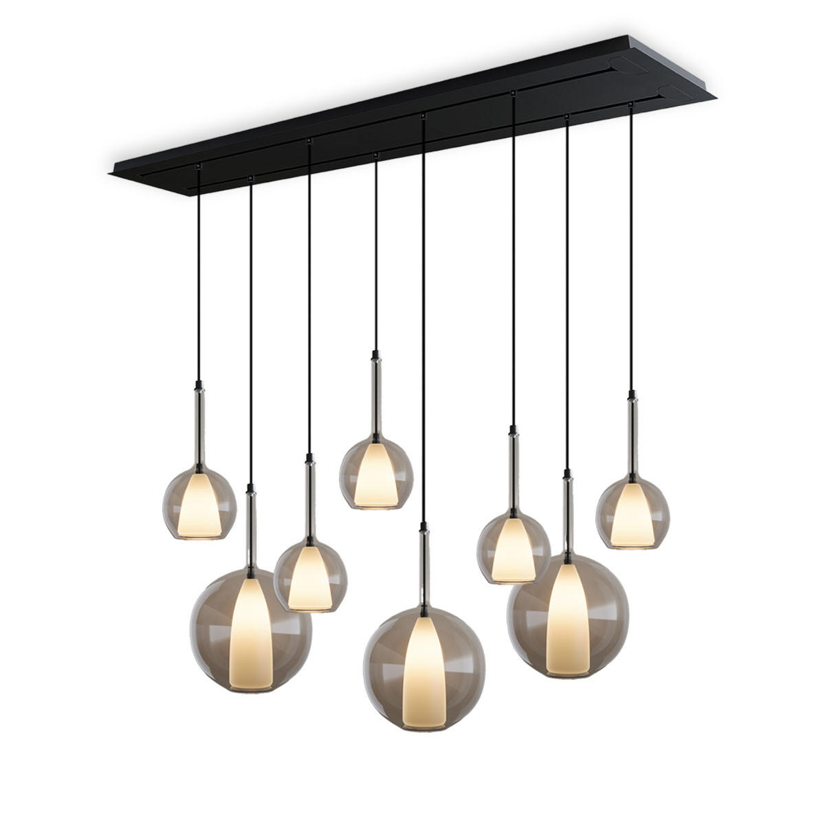 HÄNGELEUCHTE Belluna Klar Ø 14/24cm - Klar, Glas (24/24/45cm) - s.luce