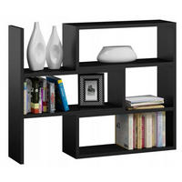 BÜCHERREGAL Irek Schwarz 80/28/110 cm - Schwarz, Holzwerkstoff (80/110/28cm) - Matkam Möbel