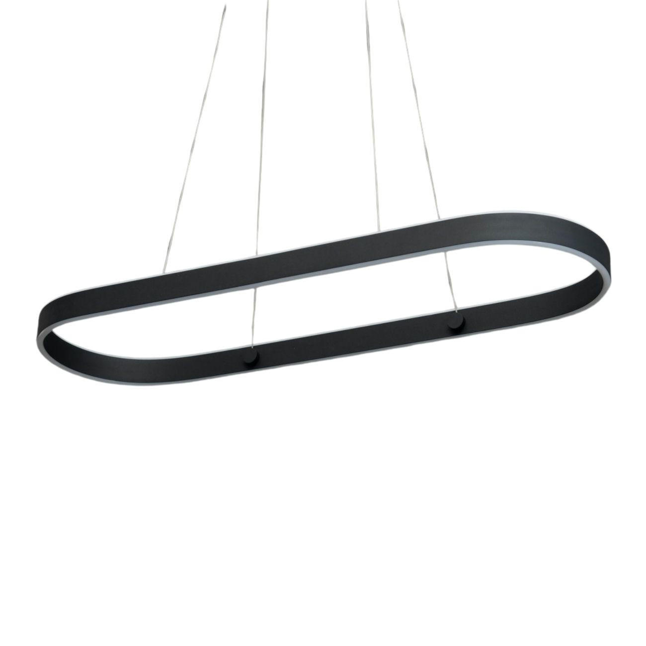 HÄNGELEUCHTE Apollo, Schwarz, 120cm - Schwarz, Metall (90/30/120cm) - KOSILUM