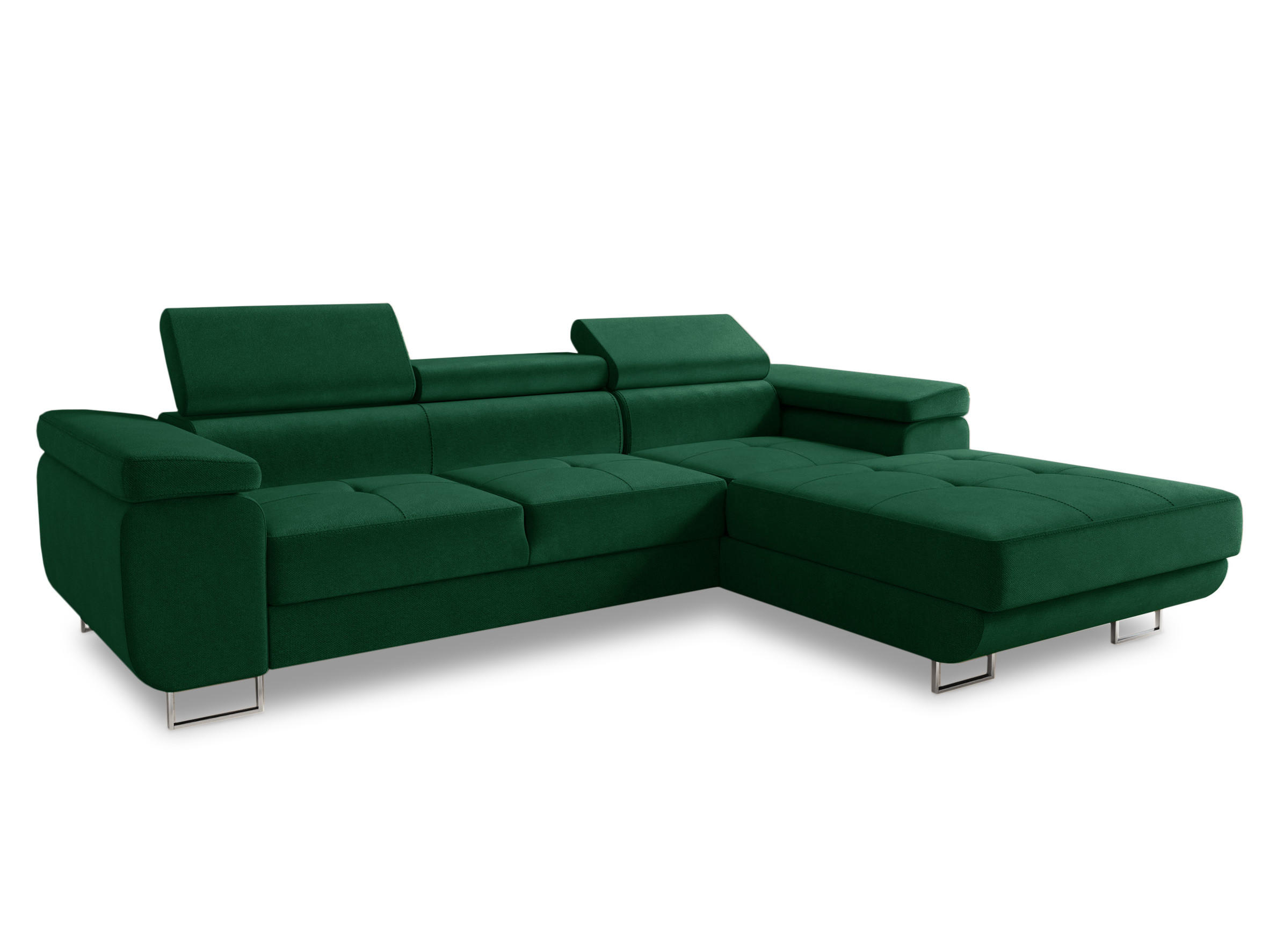 ECKSOFA Divo, Seite: Rechts - Grün, Holz/Textil (282/204cm) - Sofnet