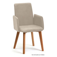ARMLEHNSTUHL (6er-Set) Darcie 52x92x60 Eiche geölt/Natur - Eichefarben/Naturfarben, Kunststoff (60/92/52cm) - 58aufmkessel