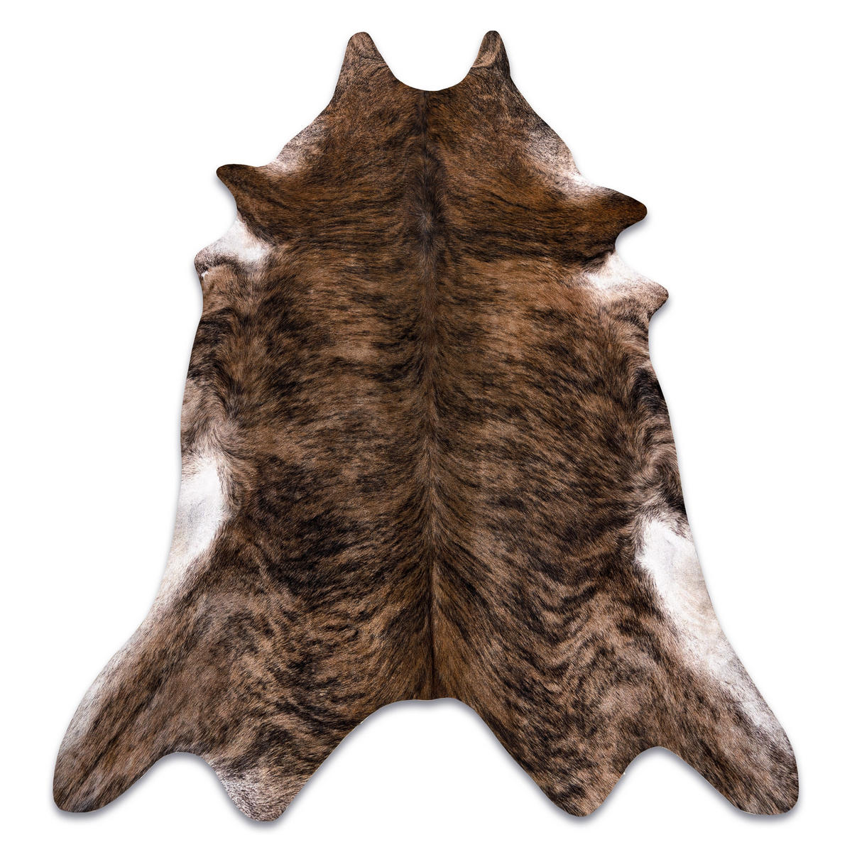 TEPPICH Künstliches Rindsleder 100/150 cm - Braun, Textil (100/150cm) - rugsX