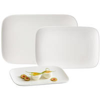 SERVIERPLATTEN-SET Arena weiß 3er Set - Weiß, Keramik (1/1/1cm) - Ritzenhoff Breker