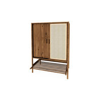 KOMMODE mit REGAL INA Wildeiche - Alteiche, Holz (108/150/46cm) - byoak