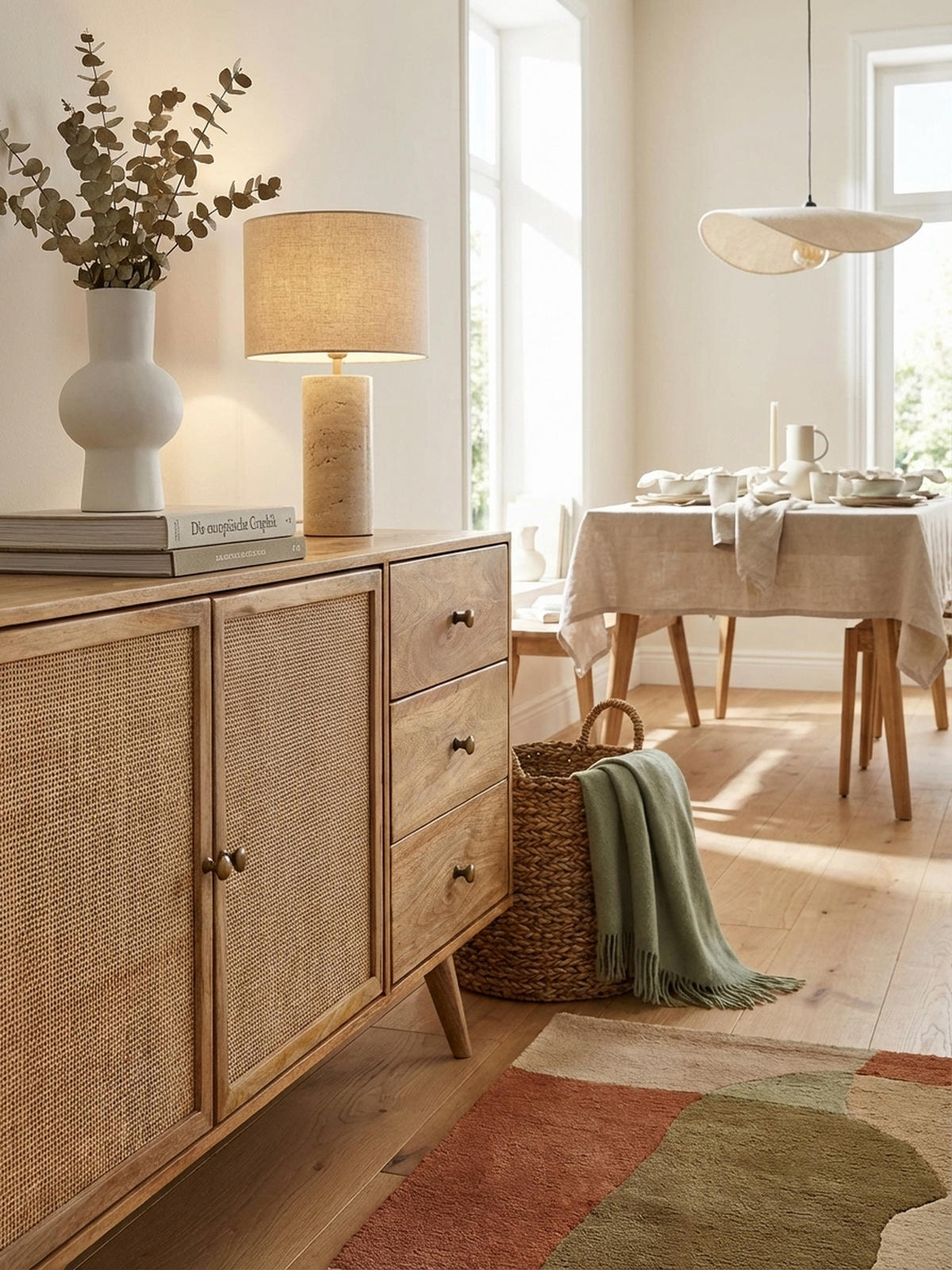 SIDEBOARD – Mangoholz, robust, viel Stauraum - Braun, Holz/Metall (140/75/40cm) - KADIMA DESIGN