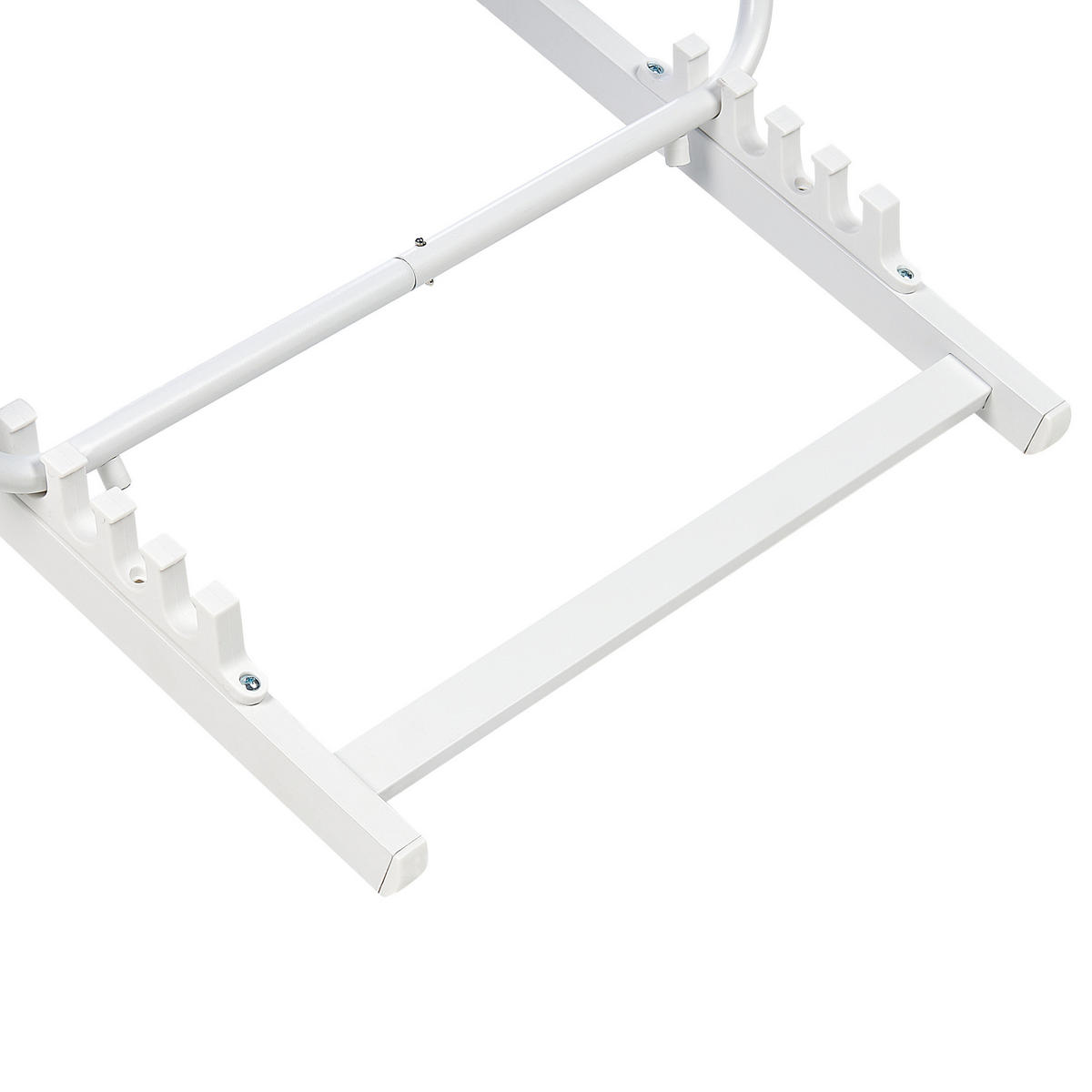 GARTENLIEGE weiß/blau Locri II - Blau/Weiß, Metall (60/79/95cm) - Beliani