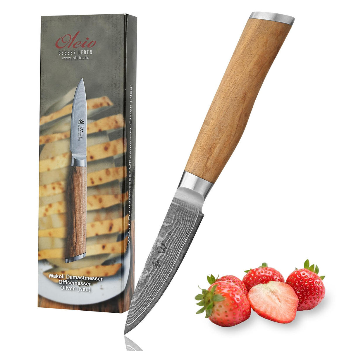 OFFICEMESSER 8,5 cm - Braun, Holz/Metall (20cm) - Wakoli