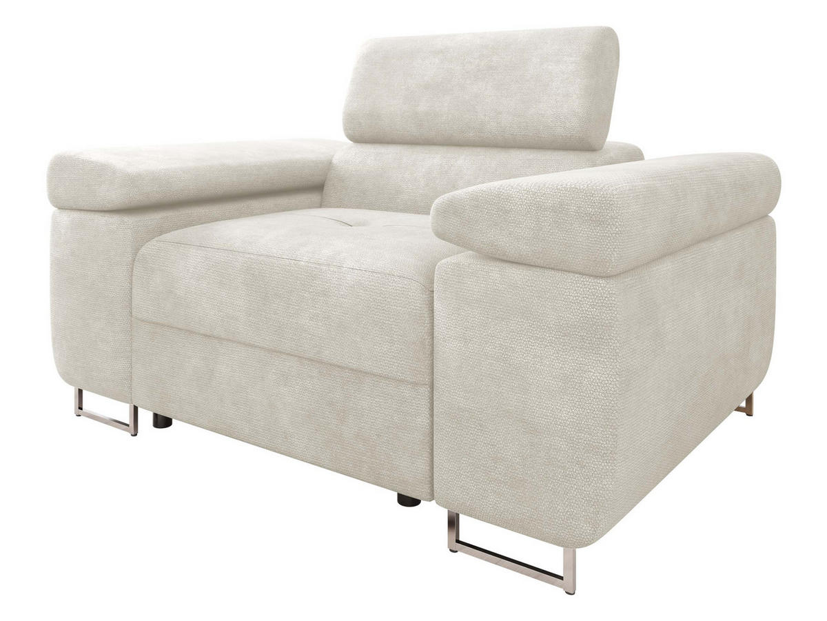 SESSEL Torezio - Creme, Holz/Textil (134/90/102cm) - MIRJAN24