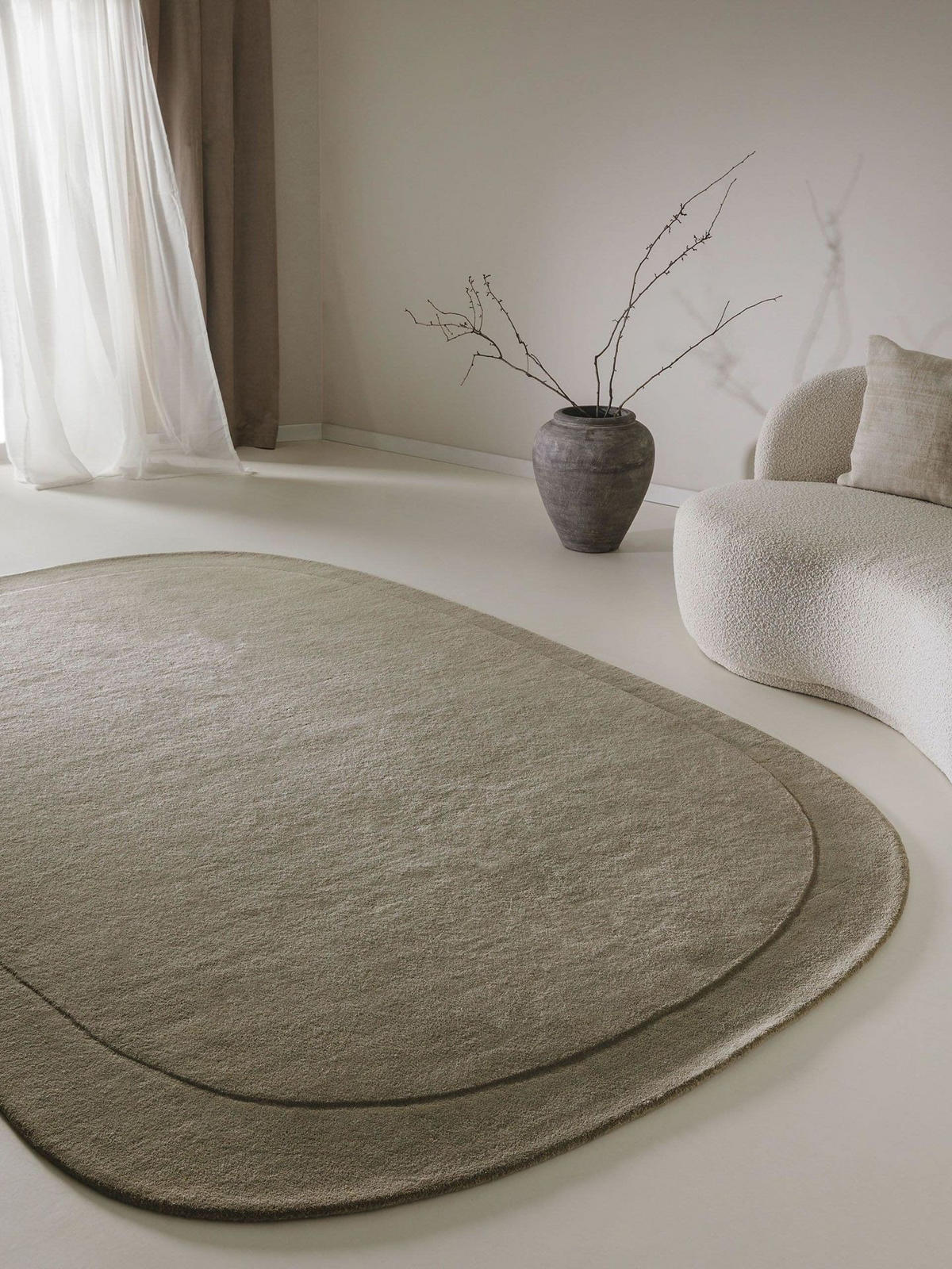 WOLLTEPPICH Shape Hellgrün 200x300 cm - Grün, Textil (200/1cm) - KUNSTLOFT