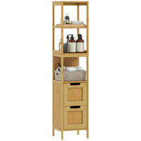 HOCHSCHRANK DE-12386 30/30/144 cm Bambus Natur - Naturfarben, Holzwerkstoff (30/144/30cm) - ComfortXL