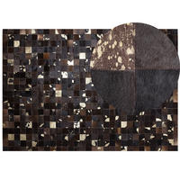 KURZFLOR-TEPPICH Bandirma 230/160 cm - Braun, Fell (160/230cm) - Beliani