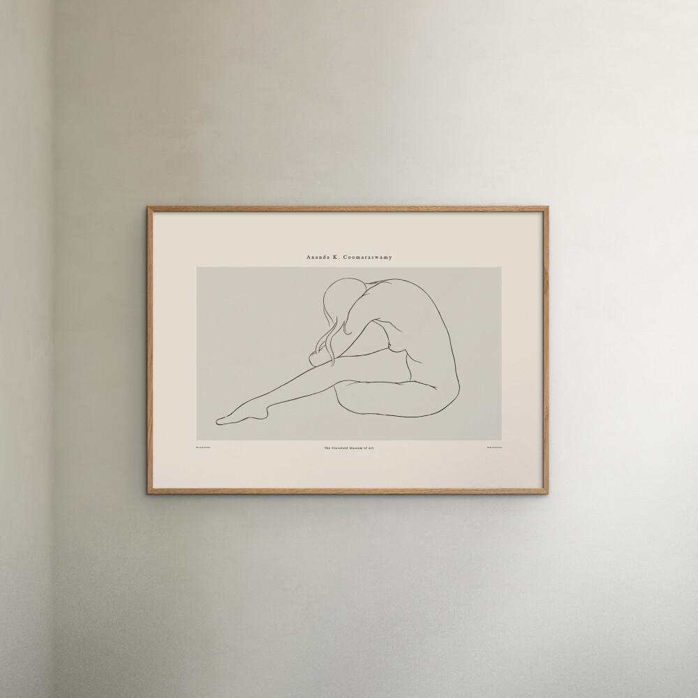 POSTER mit Rahmen Arch Atelier - Ananda 01 - Eichefarben/Naturfarben, Holz/Papier (50/70cm) - Poster&Frame