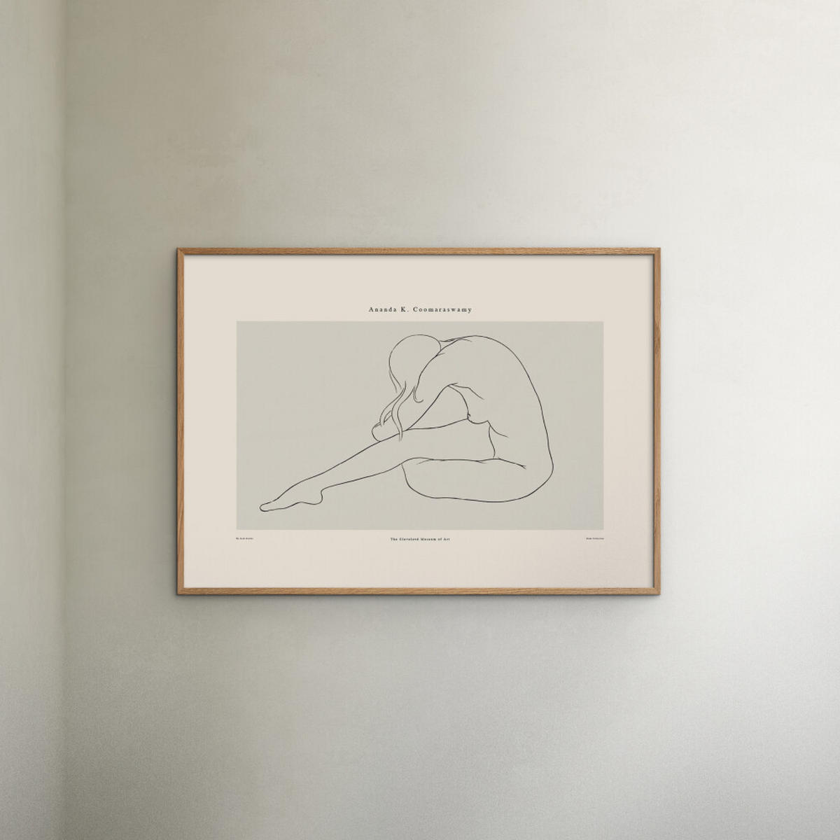 POSTER mit Rahmen Arch Atelier - Ananda 01 - Eichefarben/Naturfarben, Holz/Papier (50/70cm) - Poster&Frame