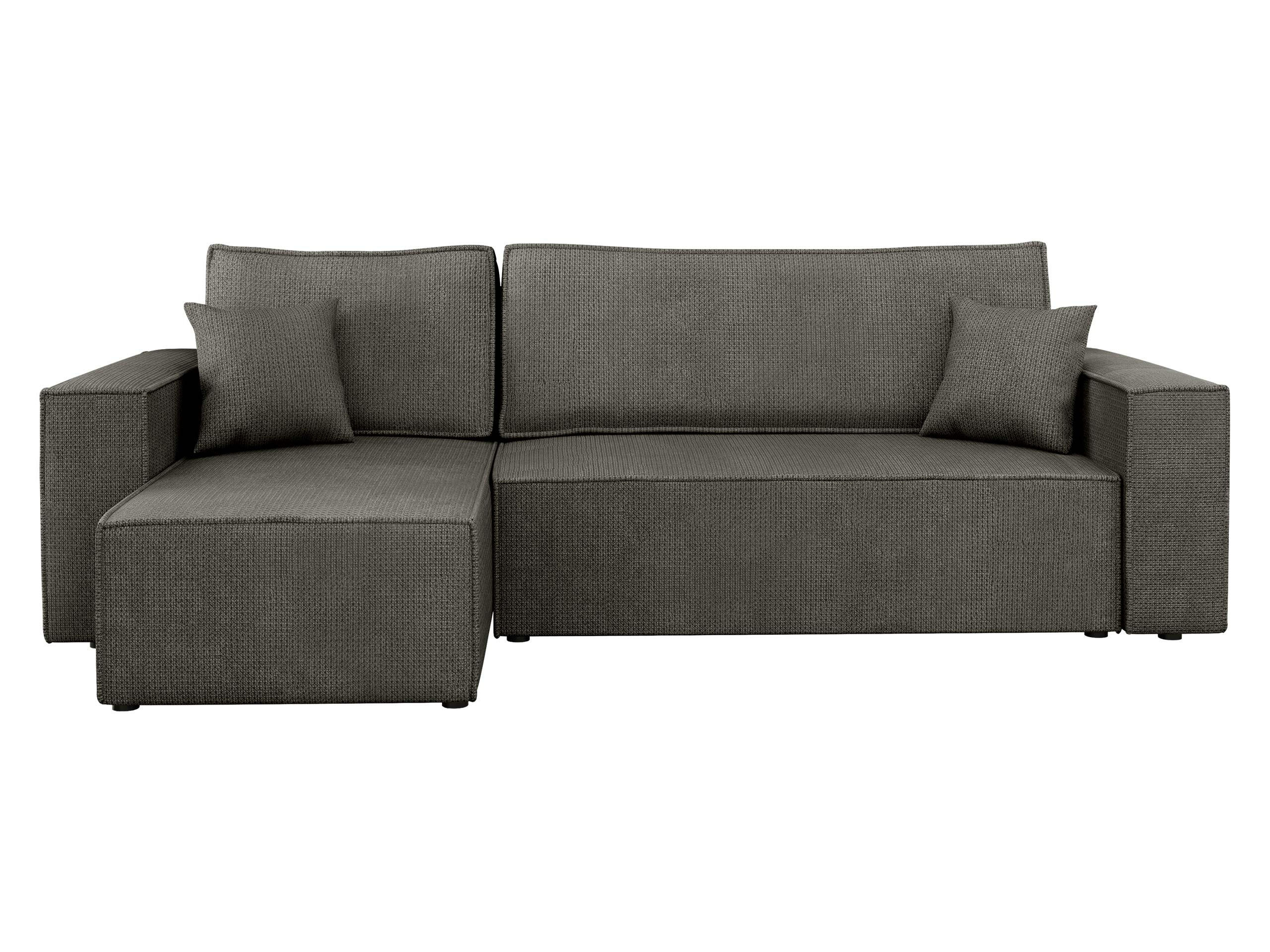 ECKSOFA Karl - Schwarz/Braun, Holz/Kunststoff (244/145cm) - MIRJAN24