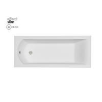 BADEWANNE Rechteck SHEA SLIM 170/70 mit Styro Ablauf Füße - Weiß, Kunststoff (70/58.5/170cm) - bad land