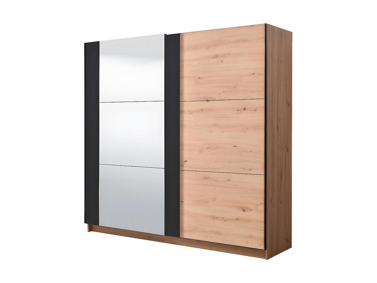KLEIDERSCHRANK - 217 cm x 62.5 cm - Holz, Platte - Naturfarben Hell PHILADELPHIE - Naturfarben, Holz (217/210/62.5cm) - Vente-Unique